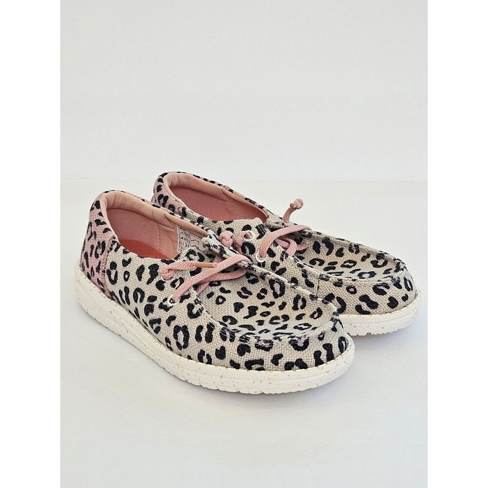 Hey Dude Toddler Wendy Funk Leopard Shoes Size 12 Pink New Without Tags NWOT